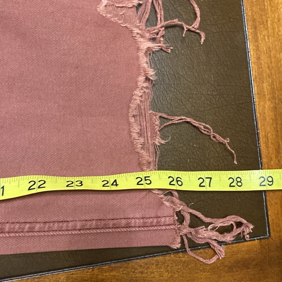 Vervet Leslie 90’s Vintage Flare wide leg raw hem cropped pants jeans size 30 - Picture 8 of 8